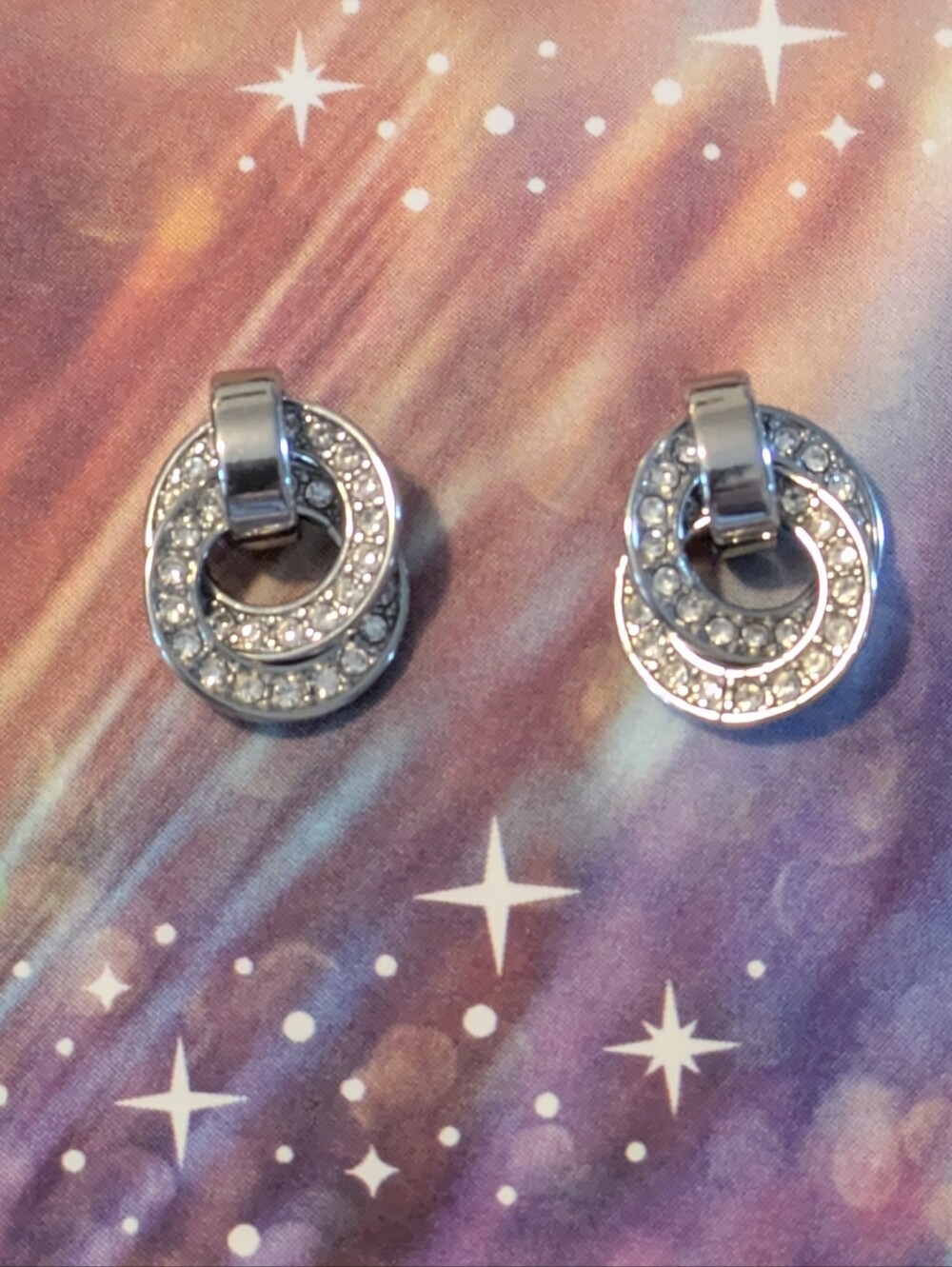 Michael Kors Delicate Stud Earrings With Interlocking Circles